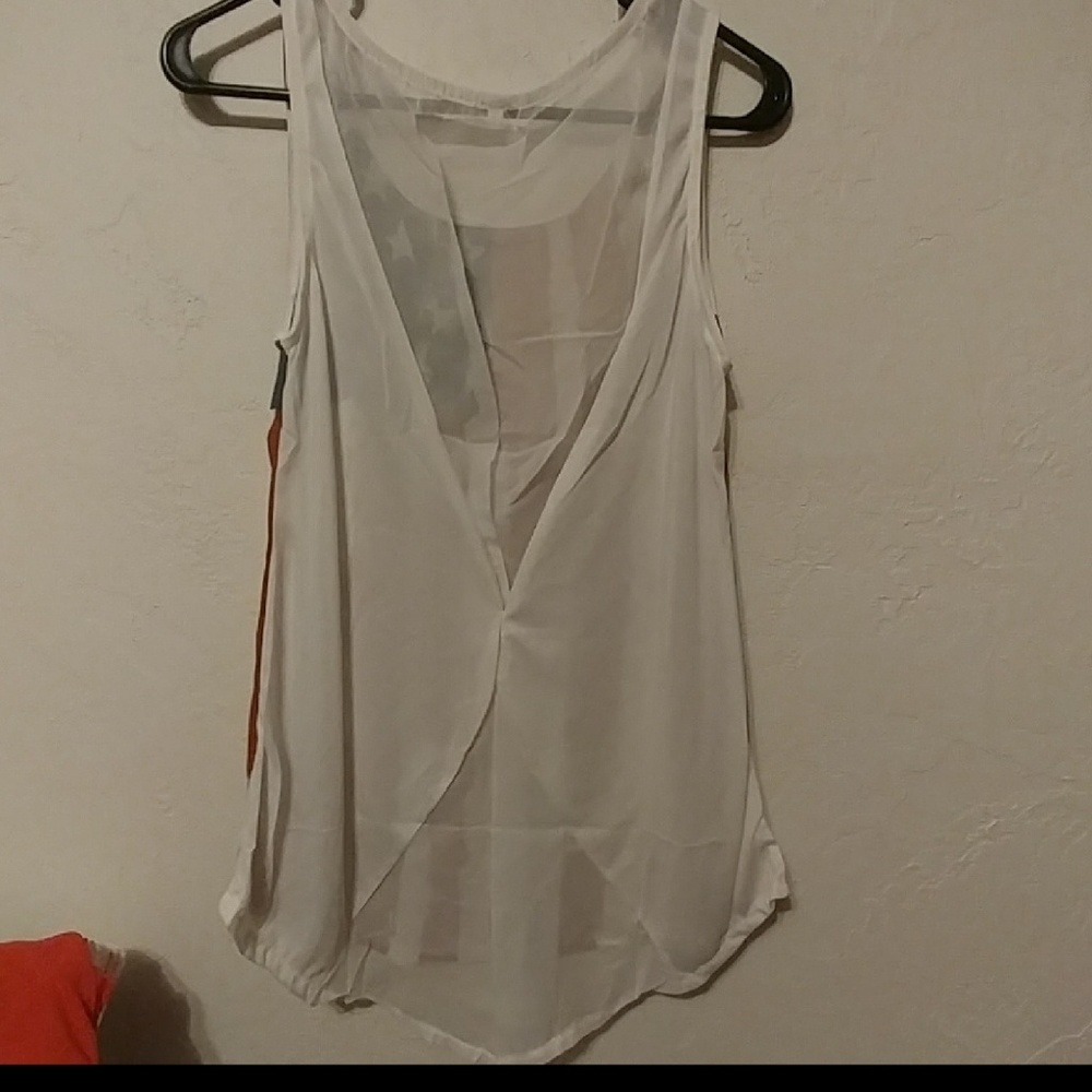 Vintage styled America flag tank top - Picture 3 of 5